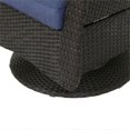 thumbnail image 4 of Noble House Alhambra Ensemble de 5 Pcs Chaise Pivotante Extérieure et Foyer en Brun Foncé, 4 of 38