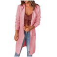 thumbnail image 1 of Pisexur Cardigan à Manches Longues pour Femmes Mode Haut Cardigan Poche Manteau Décontracté Long Ouvert Cardigans, 1 of 6