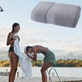 thumbnail image 4 of Wearable Unisex Bathrobe Towel Cape Soft Highly Absorbent Quick Drying Skin Friendly Comfortable Relaxing Bath Sheet for Home Spa Use, 4 of 5