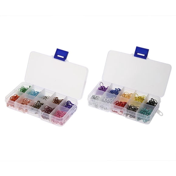 600pcs 20 Colors Gourd Shape Safety Pins Metal Clips Knitting Stitch Marker