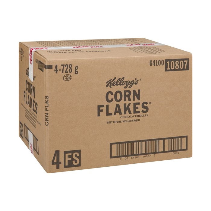 Kellogg's Corn Flake Cereal, Pouch | 728G/Unit, 4 Units/Case