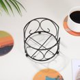 thumbnail image 4 of G Shaped Coaster Rack Iron Metal Holder Drink Coaster Display Stand Home Decoration, 4 of 8