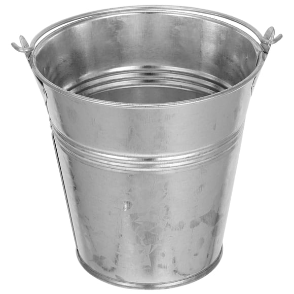Small Plant Bucket Metal Bucket Metal Bucket With Handle Metal Art Flower Bucket Floral Arrangement Vase Plant Bucket (S)