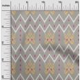 thumbnail image 1 of oneOone Cotton Poplin Fabric Paisley & Chevron Ikat Decor Fabric Printed BTY 56 Inch Wide, 1 of 1