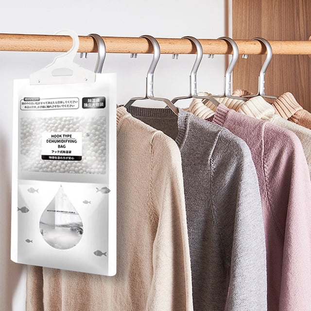 solution de Déshumidification pour Meubles pour Garde-Robe Intérieure Salon Cuisine Pièce Sac Déshydratant Suspendable et absorption Conception en polyester Léger pour le Contrôle de l'Humidité