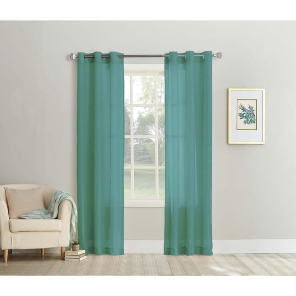 Sun Textile Crushed Grommet Sheer Voile Curtain