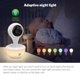 thumbnail image 2 of LeapFrog LF815HD 1080p WiFi Remote Access Video Baby Monitor with 5” High Definition 720p Display, Night Light, Color Night Vision (White), 2 of 9