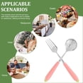 thumbnail image 3 of 2pcs Easter Themed Children's Flatware Adorable Cartoon Carrot Fork Spoon Cutlery Utensils, 3 of 8