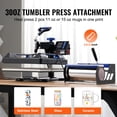 thumbnail image 3 of VEVOR 8 in 1 Heat Press Machine 15x15 in 30oz Tumbler Press T-Shirts Black+Blue, 3 of 9