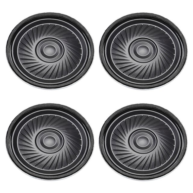 Unique Bargains 4Pcs Round Internal Magnet Speaker Loudspeaker 8 Ohm 2W 40mm Dia Metal Shell