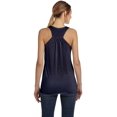 thumbnail image 4 of Bella Ladies Flowy Racerback Tank, M, Midnight, 4 of 5