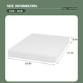 thumbnail image 2 of FDW Full 8 Inch Medium-Firm Base Foam Mattress, CertiPUR-US Certified, Pressure Relief, Breathable, White, 2 of 7