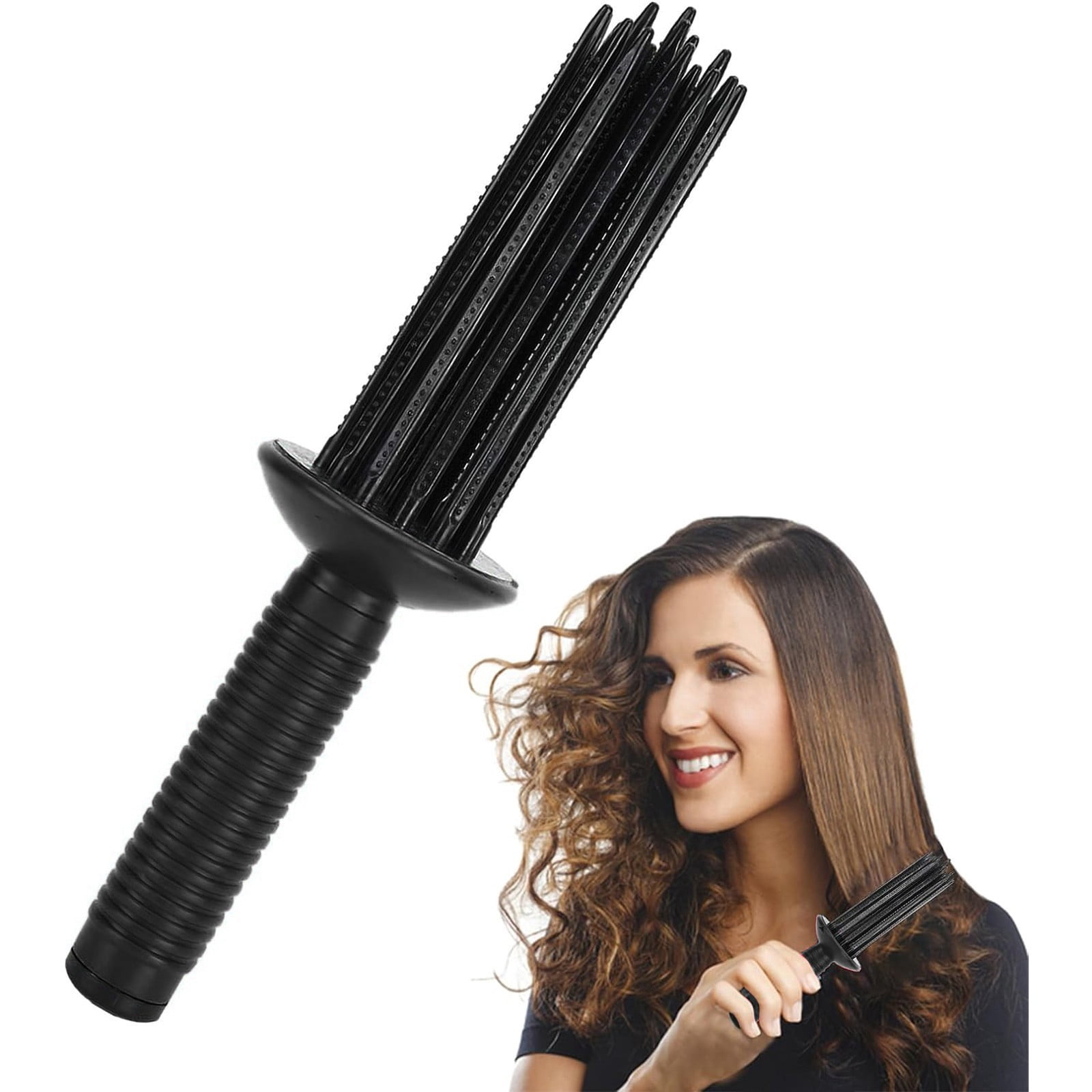 1 PC Curling Roll Comb Heatless Curling Slip Curling Wand Hairstyling Tools Heatless Hair Curling Roll Comb Slip Curling Wand Hairstyling Tools For Hair Curler