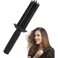 thumbnail image 1 of 1 PC Curling Roll Comb Heatless Curling Slip Curling Wand Hairstyling Tools Heatless Hair Curling Roll Comb Slip Curling Wand Hairstyling Tools For Hair Curler, 1 of 6