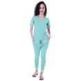 thumbnail image 1 of Moomaya Ensemble de Nuit Simple pour Femmes avec Pyjama en Coton 2 Pcs Nuisettes, 1 of 7
