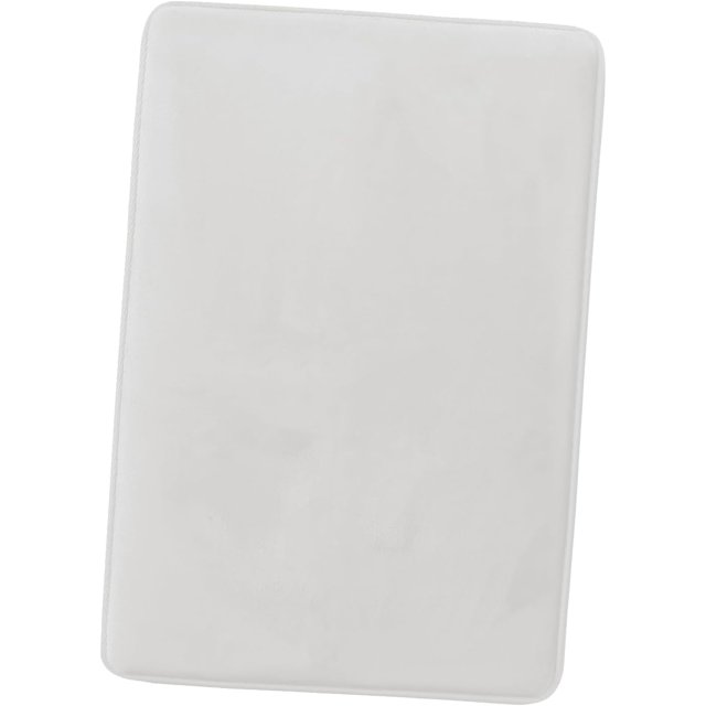 Clara Clark Bath Mat Bathroom Rug - Absorbent Memory Foam Bath Rugs - Non-Slip, Thick, Cozy Velvet Feel Microfiber Bathrug, Plush Shower, Toilet Floor Bathmats Carpet - White - Large Size 20?x32?
