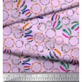 thumbnail image 2 of Soimoi Poly Georgette Fabric Wreath & Dream Catcher Home Decor Print Fabric by The Yard 42 Inch Wide, 2 of 3