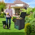 thumbnail image 4 of Gymax 80 Gallon Compost Bin Garden Waste Container Grass Food Trash Barrel Fertilizer, 4 of 10