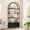 Black Black Frame, variant on Cherish 71.5" Tall Bookshelf with Door – 4-Tier Modern Bookcase & Storage Cabinet Shelf for Bedroom, Living Room