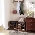 thumbnail image 3 of VASAGLE Banc à Chaussures, Banc de Rangement, Banc Porte-Chaussures, 10 Compartiments, Brun Rustique et Brun ULHS10BX, 3 of 6