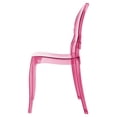thumbnail image 4 of Beaumont Lane Modern Polycarbonate Stackable Baby Chair in Transparent Pink, 4 of 31