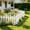 White-A/A, variant on 2 Pc Plastic Garden Fence Mini Border Edging Flower Bed Yard Lawn Decorative Barrier