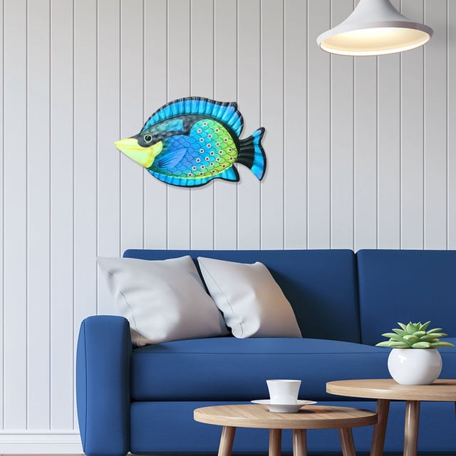 XZNGL Iron Fish Hanging Decoration Garden Home Crafts Decoration Fish Wall Hanging