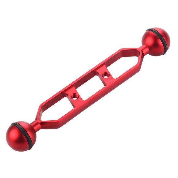 letairis Diving Light Dual Ball Arm Joint Aluminum Alloy Underwater Photography Camera Accessories Red 177.8mm