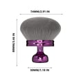thumbnail image 3 of YoGold Blend & Blur Extra Large Body Makeup Brush for Self Tanner,Leg Makeup & Bronzer Self Tan Back Applicator, Head Kabuki Brush For Application with Drawstring Bag Soft Bristled Brush Purple, 3 of 5