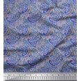thumbnail image 1 of Soimoi Satin Silk Fabric Brush Stroke Abstract Decor Fabric Printed Yard 42 Inch Wide, 1 of 3