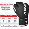 thumbnail image 2 of RDX Gants de Boxe Sparring, Mitaine d'Entraînement KARA Patent, MMA, Blanc, 8 Oz, 2 of 2