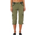 thumbnail image 1 of Innerwin Pantalon Cargo à Cordon Élastique Taille Haute Mode Capri Jaune Gingembre Clair L, 1 of 9