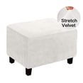 thumbnail image 1 of AMERTEER Ottoman Slipcovers Stretch Ottoman Cover Footrest Footstool Slipcover Anti-Slip Foot Stool Cover Machine Washable Soft Rectangle Furniture Protector for Living Room Bedroom, 1 of 11