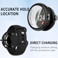 thumbnail image 4 of KOMI Compatible with Google Pixel Watch 2/Pixel Watch Screen Protector Case Frosted Matte Soft TPU Cover Full Protective Case Built-in HD Screen Film Accessories(Black,Pixel Watch1/2), 4 of 5