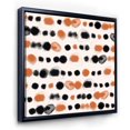 thumbnail image 2 of Designart Pois noirs et orange ART MURAL À CADRE FLOTTÉ, 2 of 4