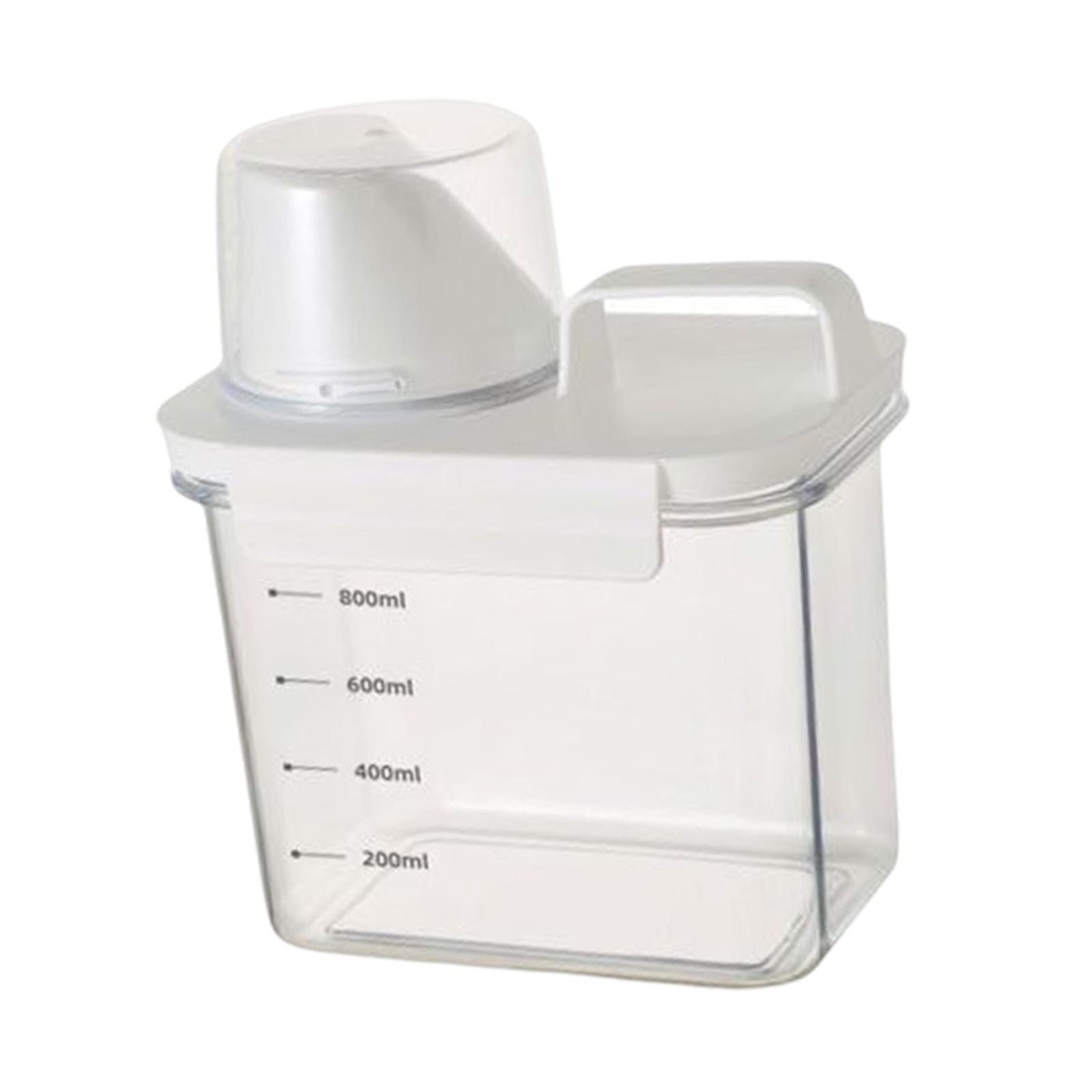 yuksok Laundry Detergent Storage Tank Airtight Cover Liquid Laundry Detergent Dispenser 1100ML