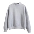 thumbnail image 2 of Meichang Oversized Sweatshirt for Women Mock Neck Long Sleeve Loose Fit Pullover Solid Casual Y2k Sweatshirt on Clearance, 2 of 4