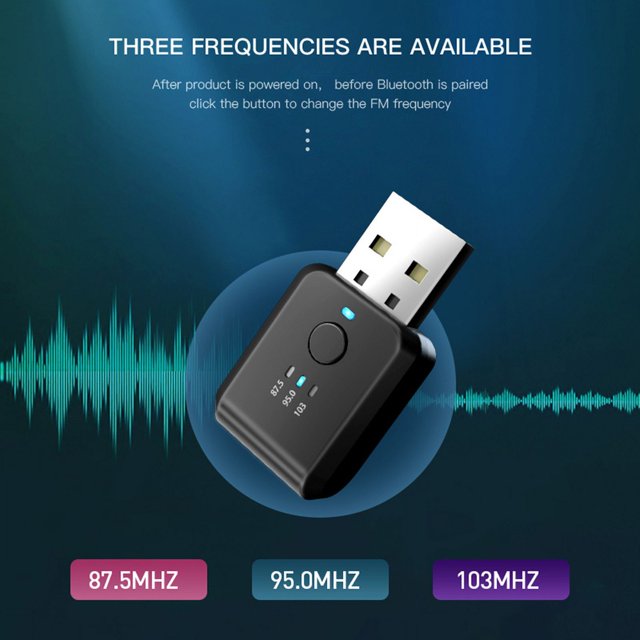 FM02 Car Bluetooth 5.3 Charger FM Transmitter Car Bluetooth Receiver Auto Bluetooth FM Transmitter USB Charger Car Accessories