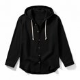 thumbnail image 4 of RXMEKW Cardigan à Capuche Uni pour Hommes avec Boutons devant et Manches Longues, 4 of 9