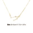 thumbnail image 4 of pitrice Ins Constellations Theme Friendship Necklace Rhinestone Comfortable Delicate with Display Card Pendant for Lover Festival Gifts Libra gold, 4 of 5