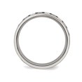 thumbnail image 4 of Mens 6mm Enameled Stainless Steel Comfort Fit Wedding Band Ring, 4 of 6
