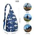 thumbnail image 3 of Cute Underwater Shark Sling - Smiling Cartoon Shark with Tropical Fish Design (Beach Vacation Must-Have), 3 of 4
