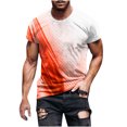 thumbnail image 1 of lcziwo T-Shirts 3D pour Hommes à Manches Courtes, T-Shirt Graphique pour Hommes Muscle Col Rond T-Shirt d'Été Athlétique de Course Hauts Garçons Ados Haut de Jogging Extérieur, 1 of 5