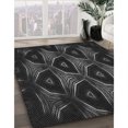 thumbnail image 3 of Ahgly Company Tapis d'Intérieur Lavable en Machine Carré Transitionnel Gris Minuit, 5 Pieds Carré, 3 of 7