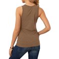 thumbnail image 3 of Débardeurs pour Femmes Mode Femmes Décontracté Sans Manches Col Rond Dames Hauts Unis Chemisiers Camisole Débardeur Femmes Chemisiers et Hauts Mode Débardeur Chemisiers pour Femmes, 3 of 7
