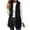Black Fleece Vests for Women, variant on Nfurl Womens Vests Fashion Casual Solid Color Fleece Vest for Fall Dressy Sleeveless Jackets Loose Fit Long Vest Coats Black M