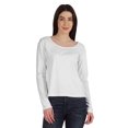 thumbnail image 1 of Inkmeso T-Shirt en Coton à Manches Longues Style de Rue T-Shirt à Encolure Dégagée pour Femmes Porter, 1 of 7