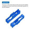 thumbnail image 4 of Unique Bargains 30 Pcs Clips de Câble Servo, Support de Fixation de Câble d'Extension en ABS pour Modèle de Bateau Avion RC DIY Bleu, 4 of 4