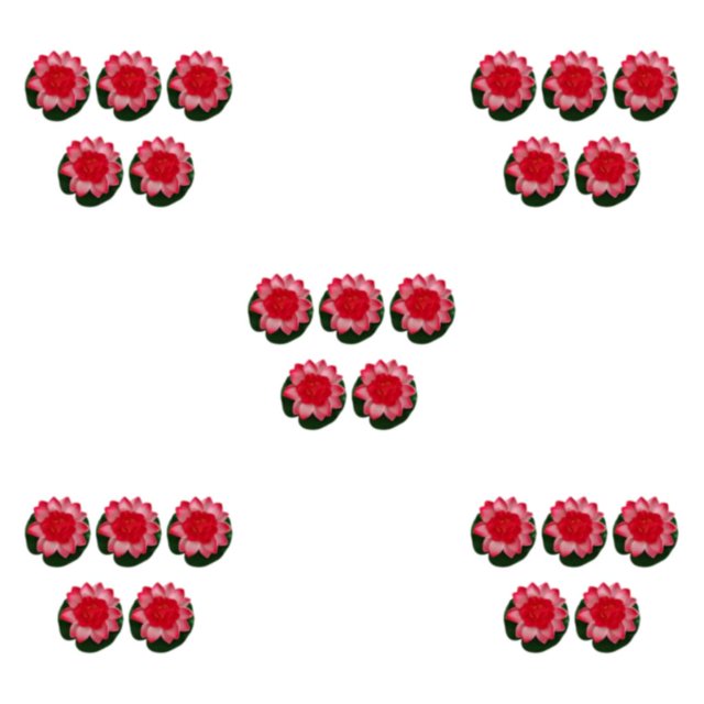 Wweixi 5pcs/set Artificial Lotus Realistic Appearance Easy To Clean Long-lasting peach red 5Set