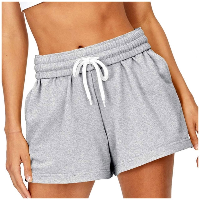Birdeem Mode Femmes Short de Sport Décontracté à Cordon de Serrage avec Poches Couleur Unie